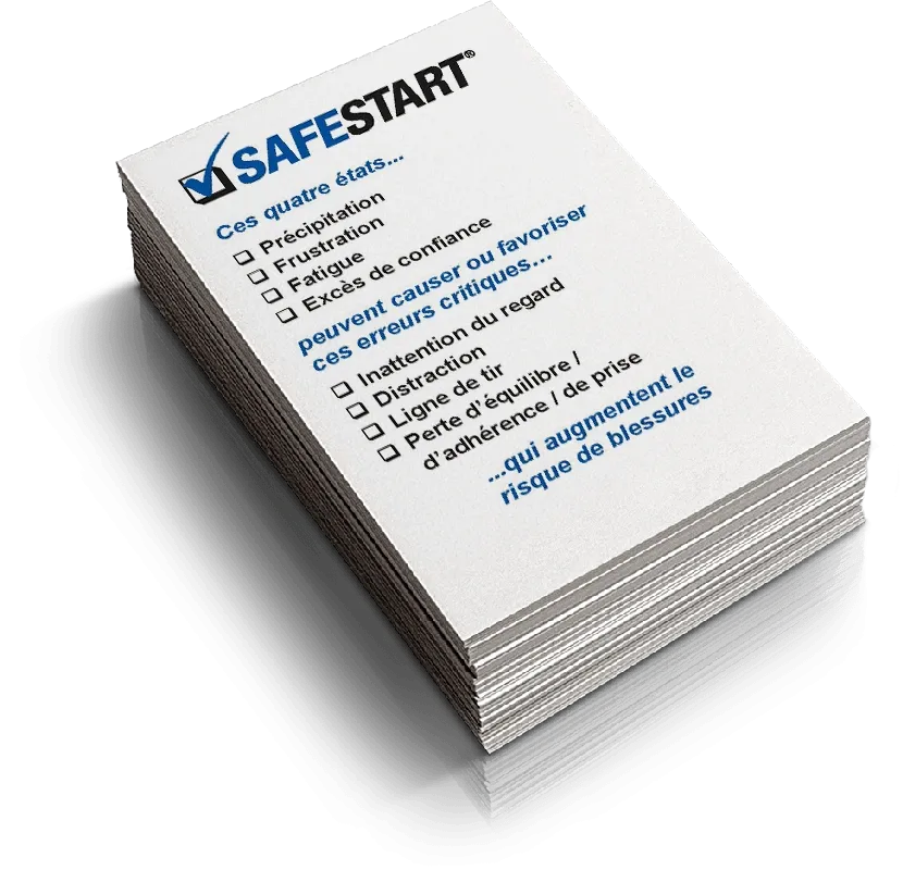 Cartes SafeStart - Ces quatre états...